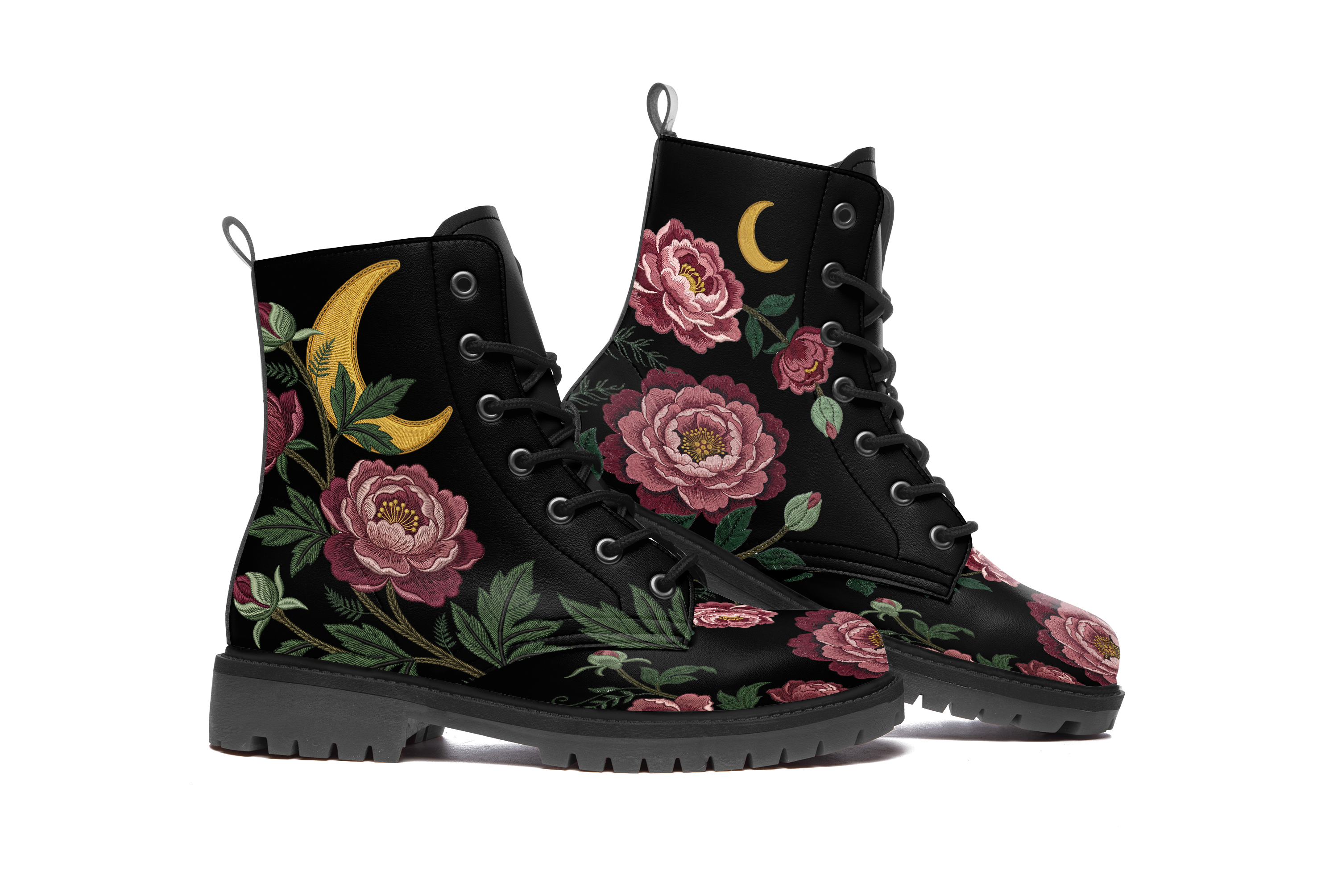 Paeonia Vegan Leather Boots - Image 1