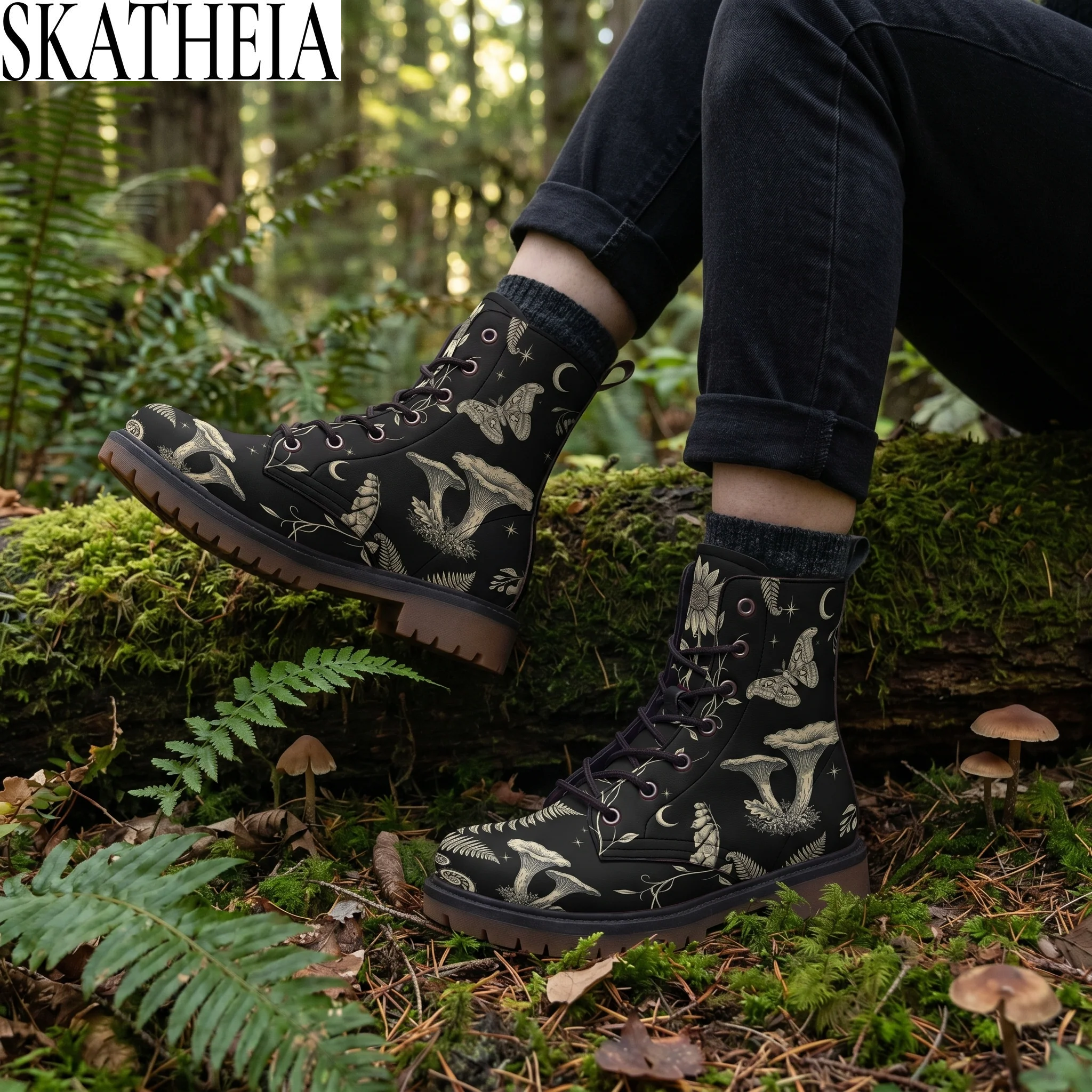 SKATHEIA Mycelia Vegan Leather Boots
