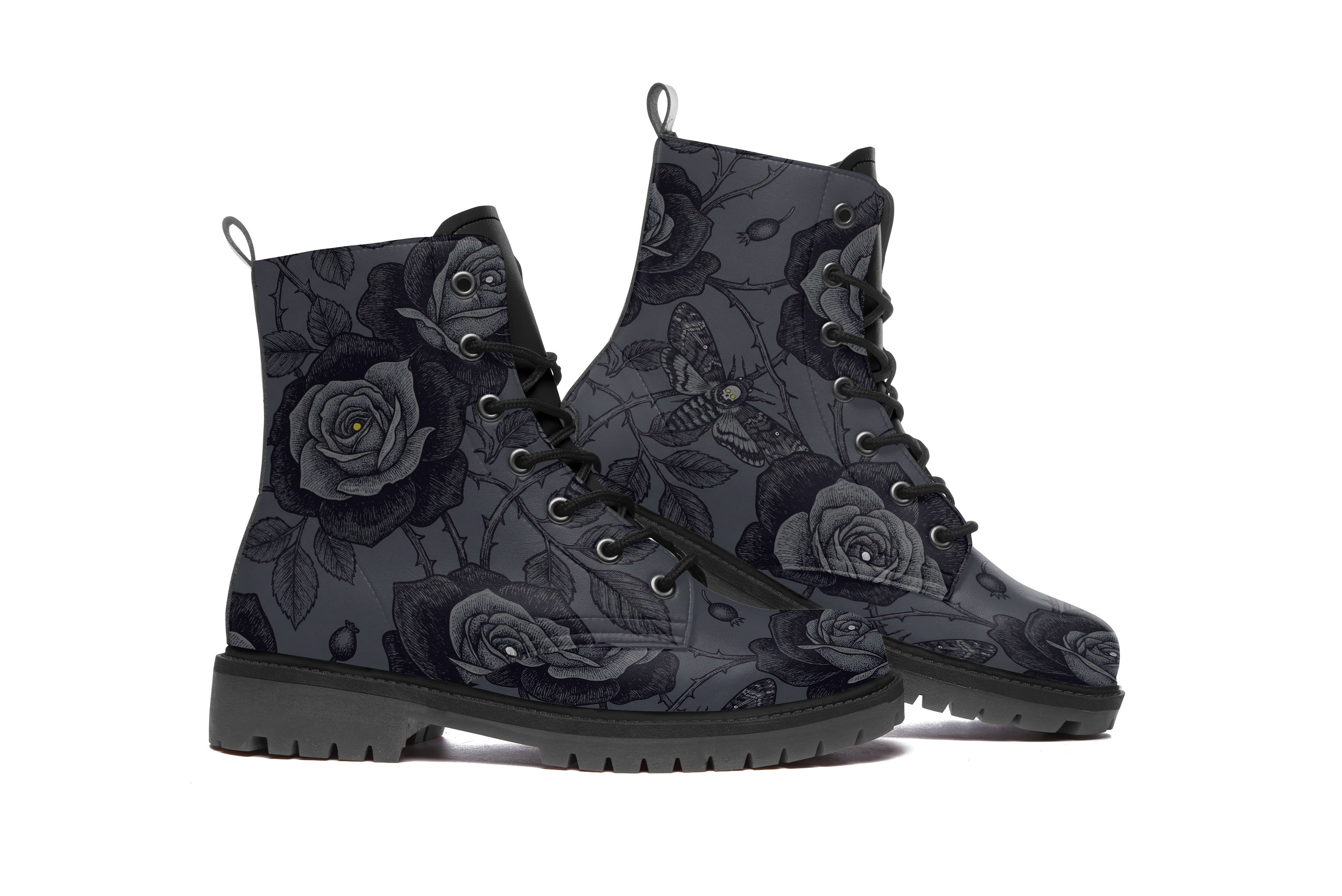 Acherontia Vegan Leather Boots - Main View