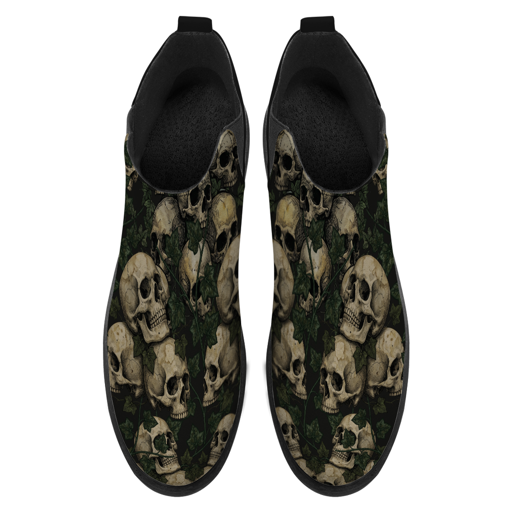 Ossuary Chelsea Boots - top view showing insole on white background