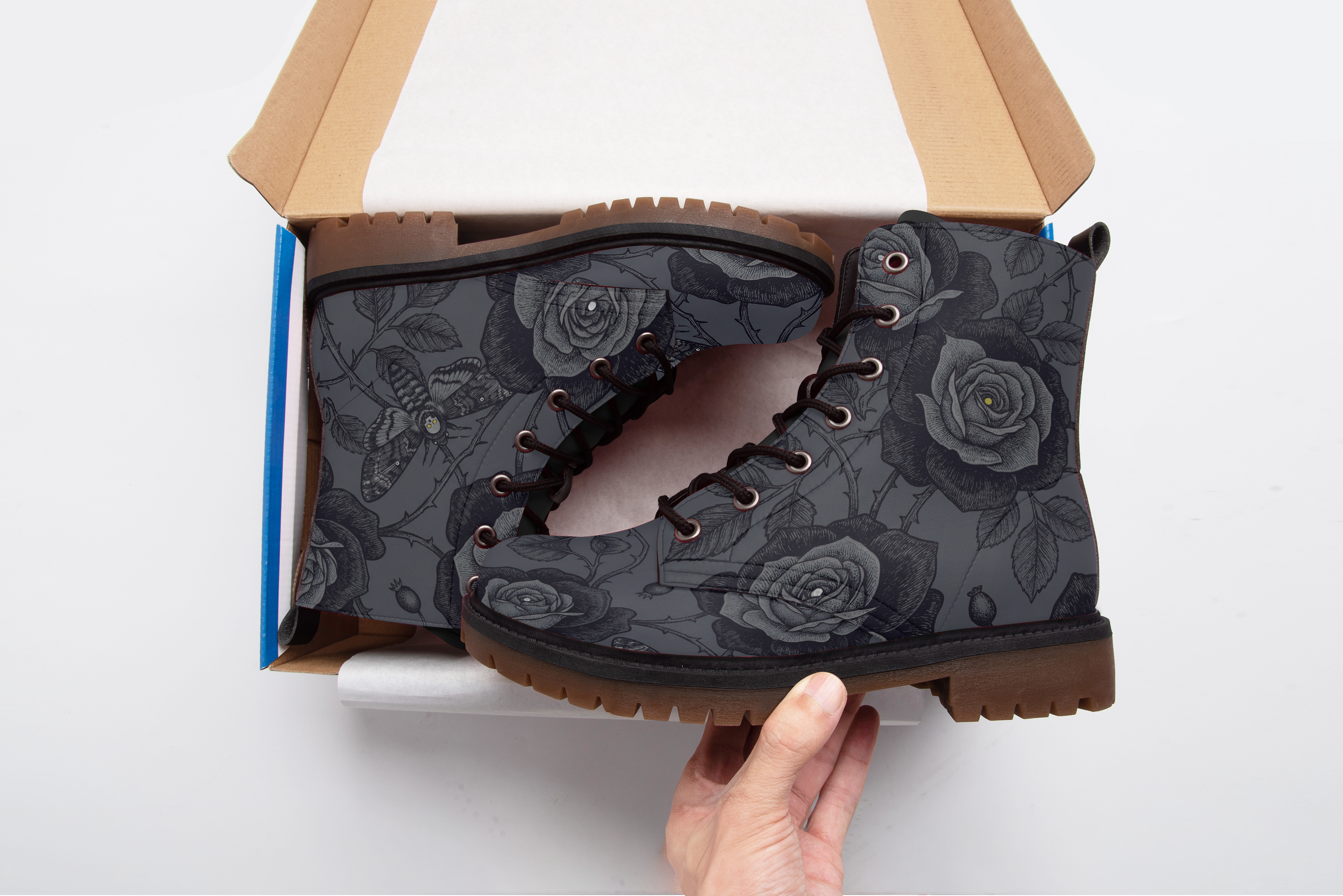 Acherontia Vegan Leather Boots - View 6