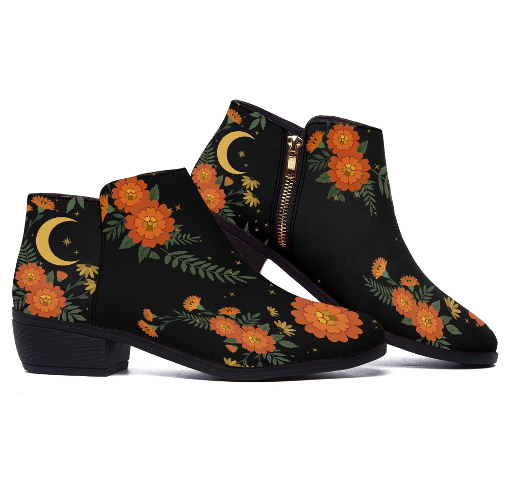 Calendula Fashion Zip Boots