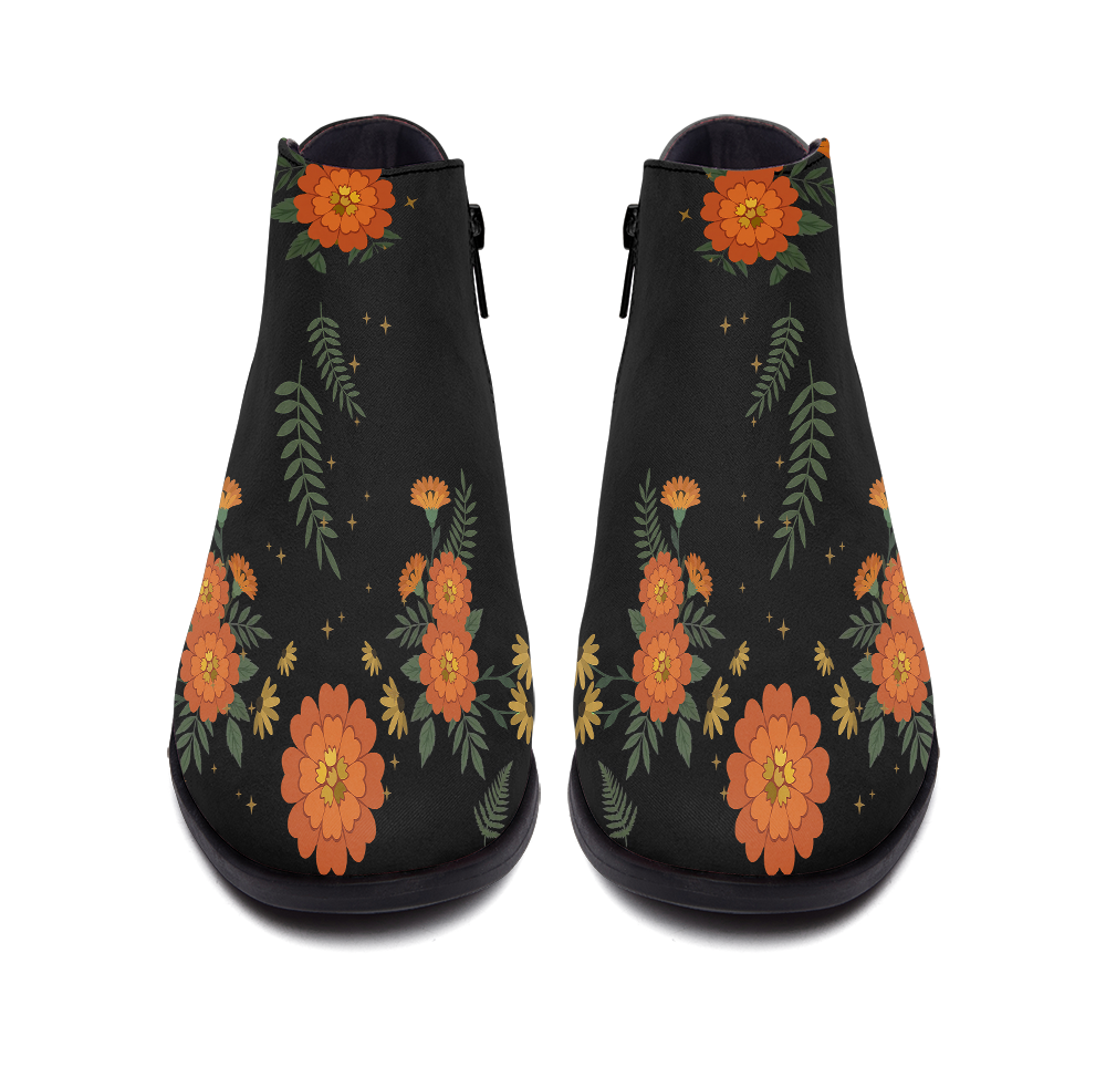 Calendula Fashion Zip Boots