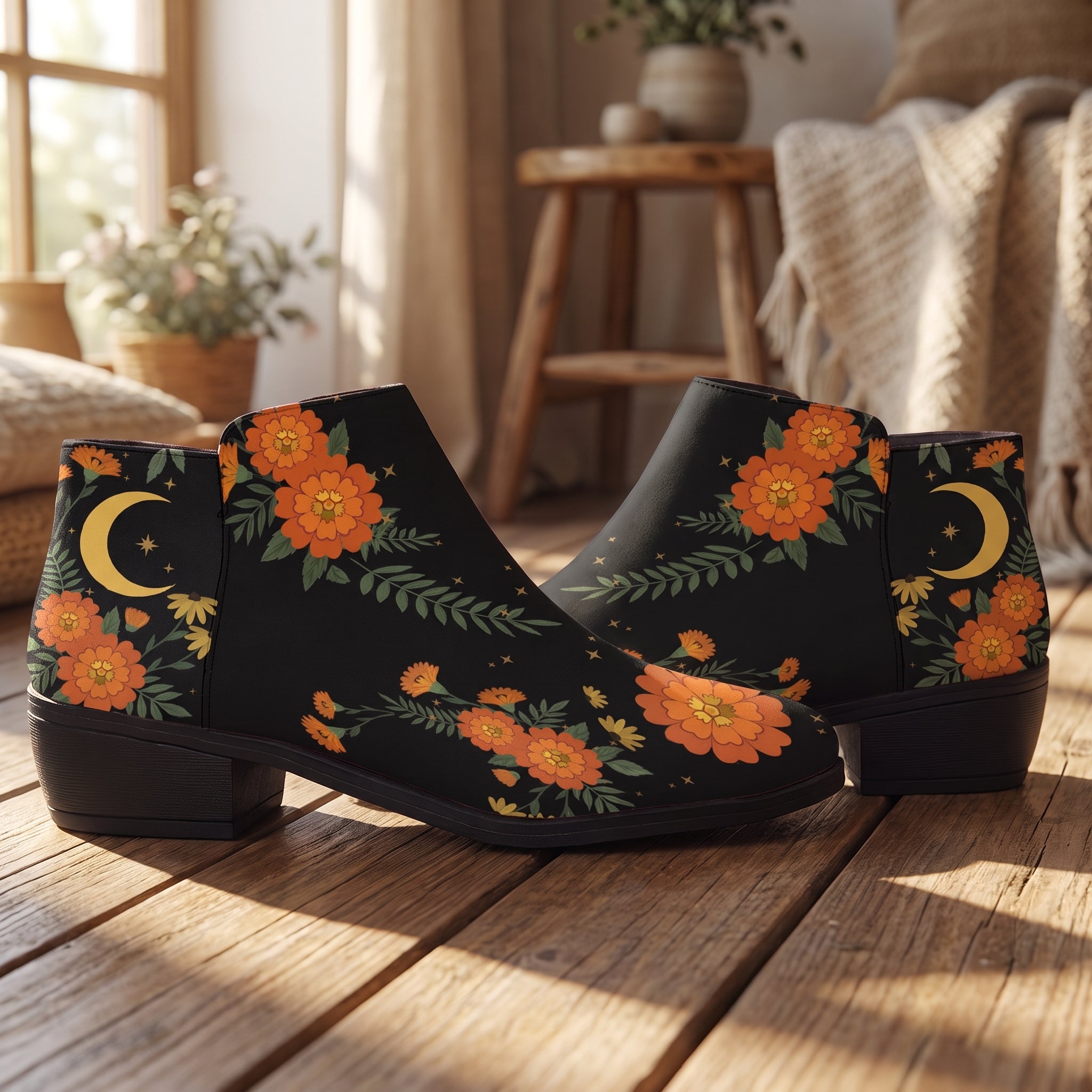 Calendula Fashion Zip Boots