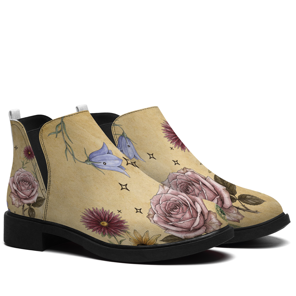 Herbarium Chelsea Boots - pair angle view on white background