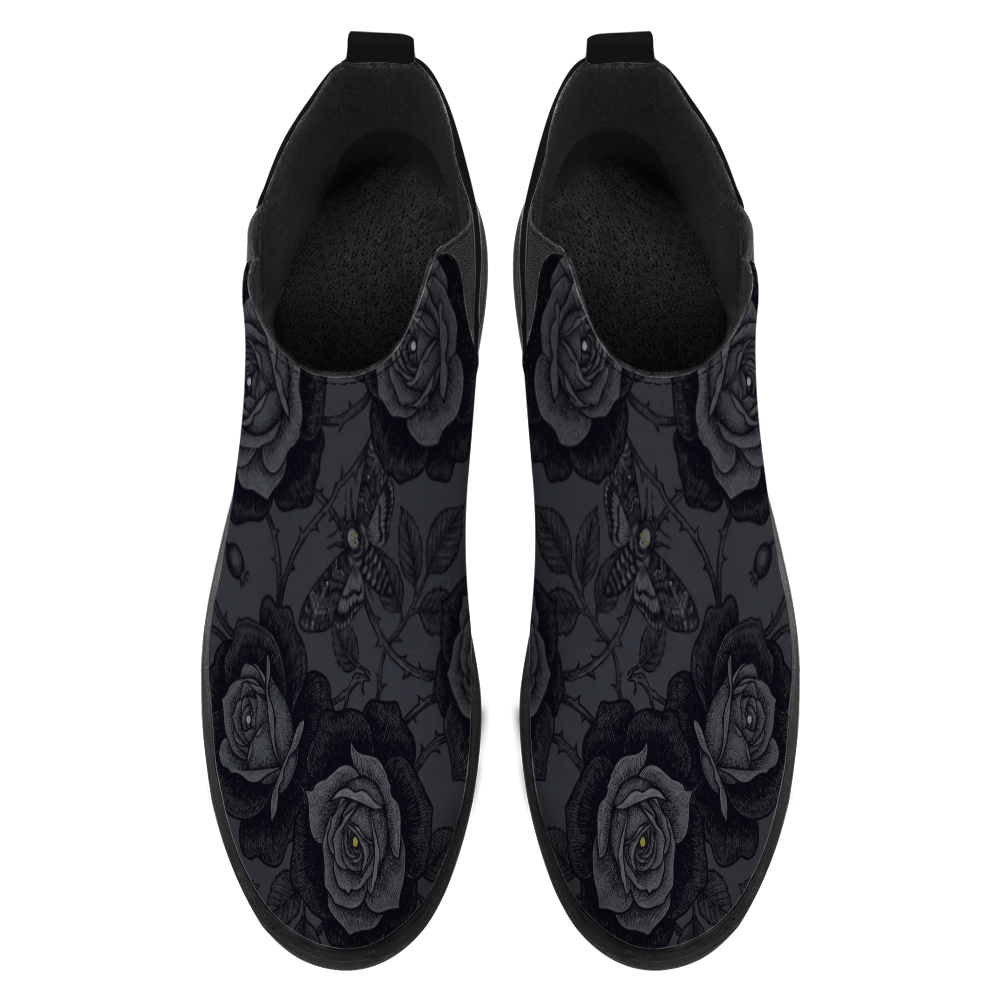 Acherontia Chelsea Boots — top view showing insole on white background