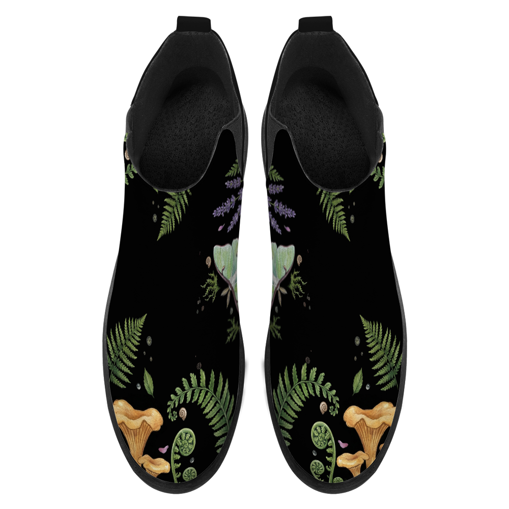 Digitalis Chelsea Boots - top view showing insole on white background