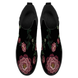 Paeonia Chelsea Boots - top view showing insole on white background