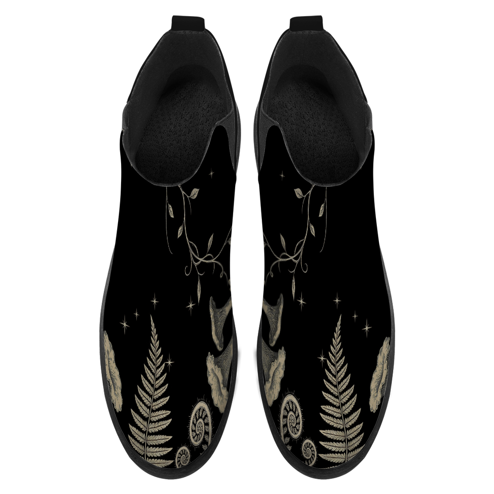 Mycelia Chelsea Boots - top view showing insole on white background