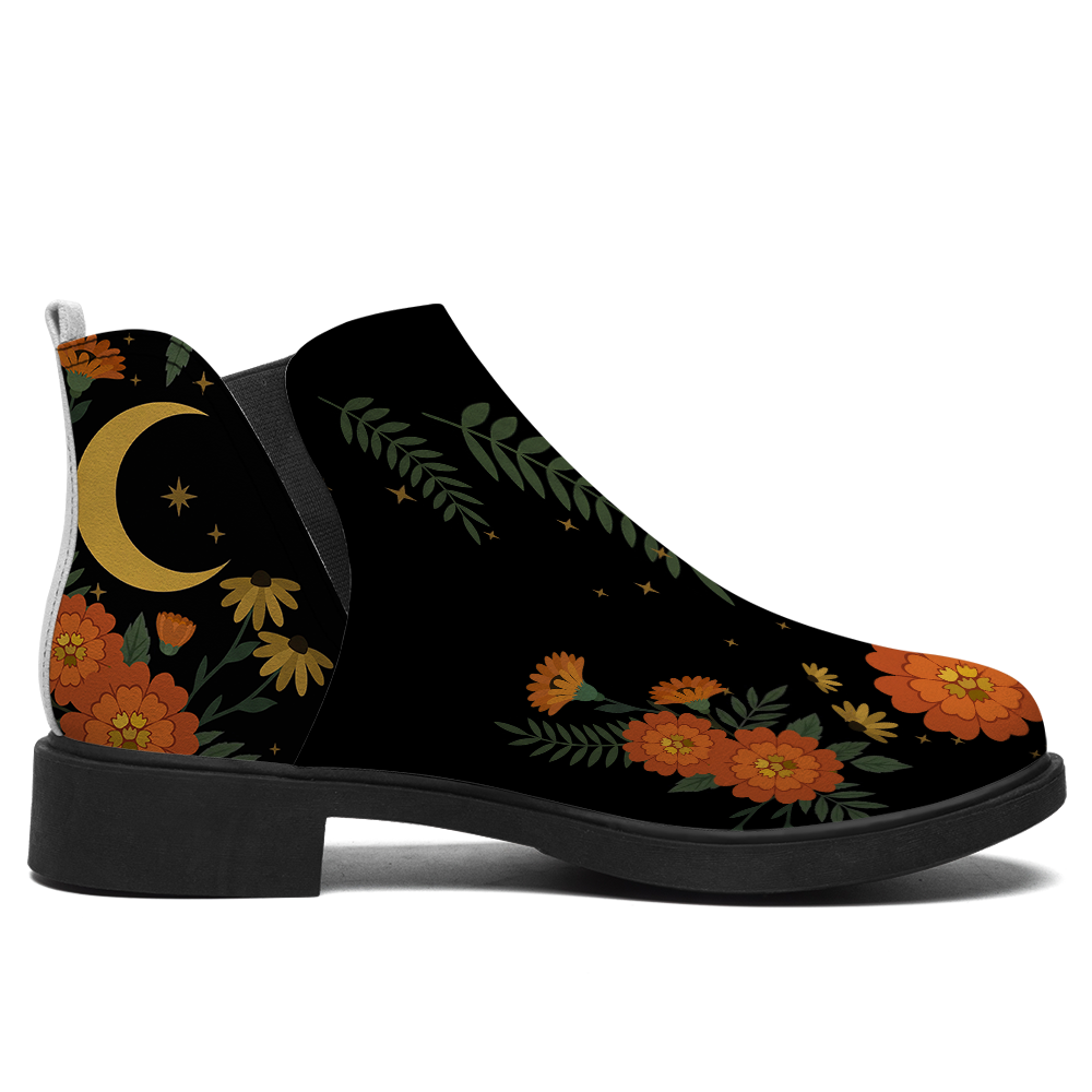 Calendula Chelsea Boots - single side view on white background