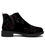 Thornveil Rose Chelsea Boots - single side view on white background