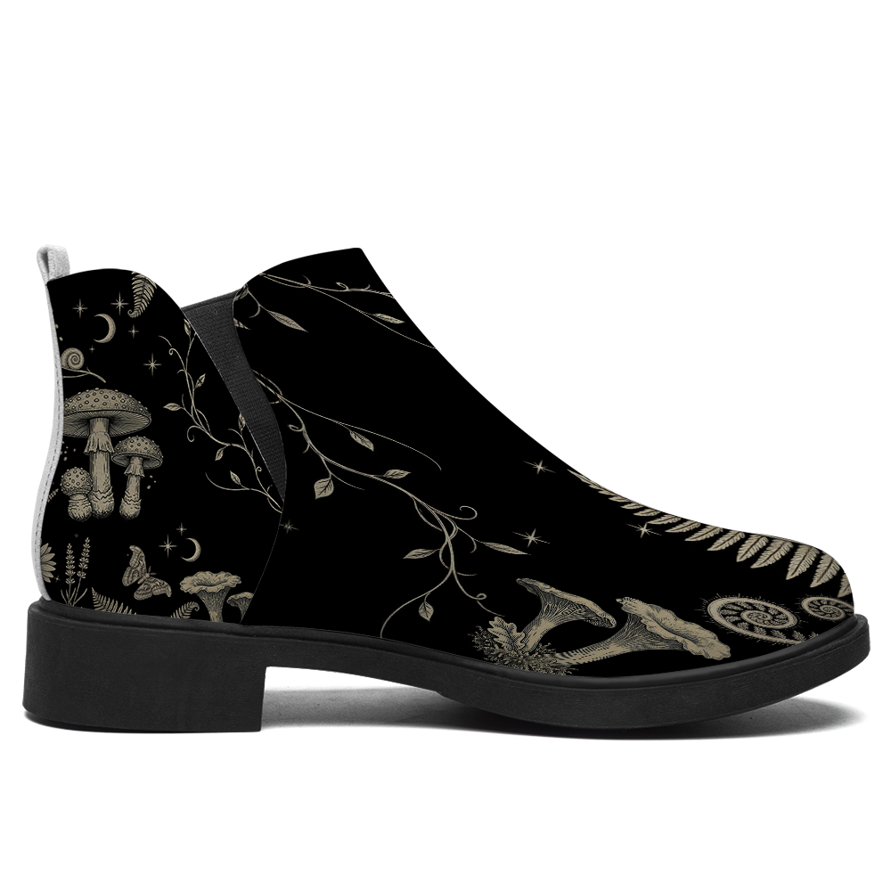 Mycelia Chelsea Boots - single side view on white background