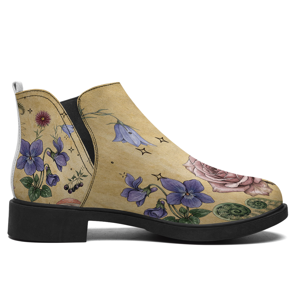 Herbarium Chelsea Boots - single side view on white background