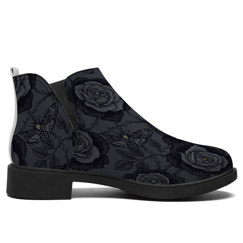 Acherontia Chelsea Boots — single side view on white background