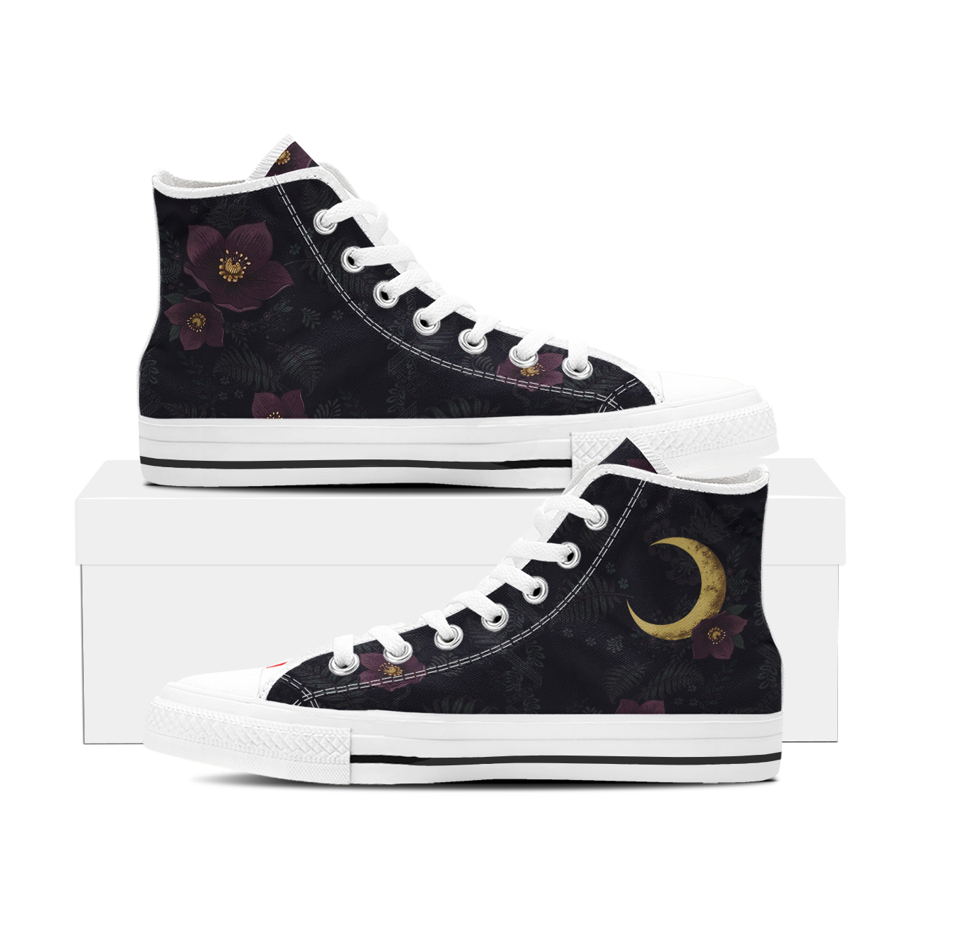 Vespertine High Tops white sole pair
