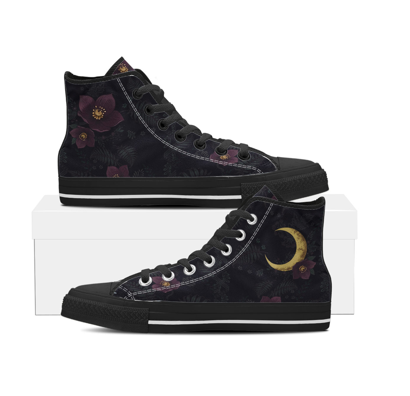 Vespertine High Tops black sole pair
