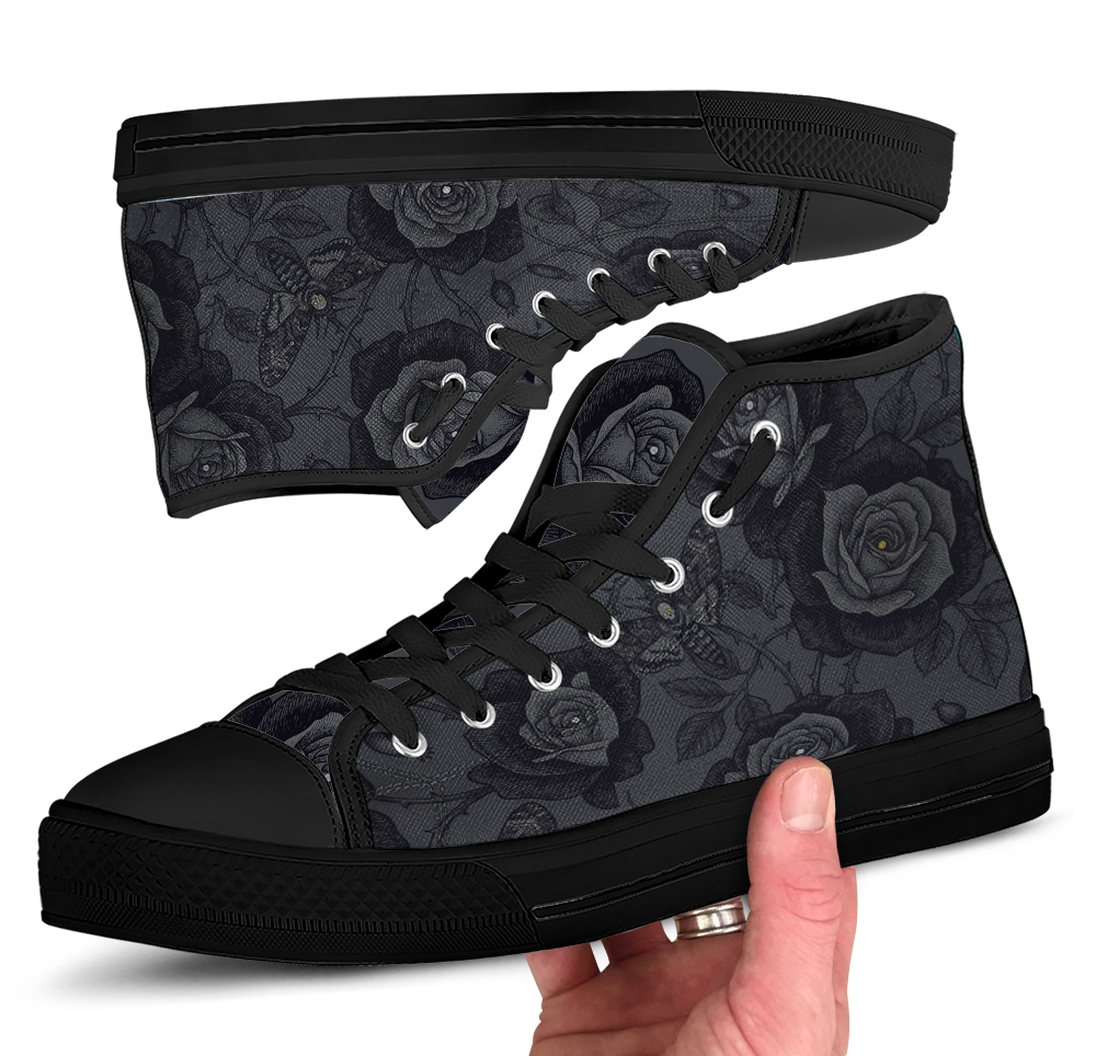 Acherontia High Tops black sole in hand