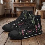 Digitalis High Tops on wood floor