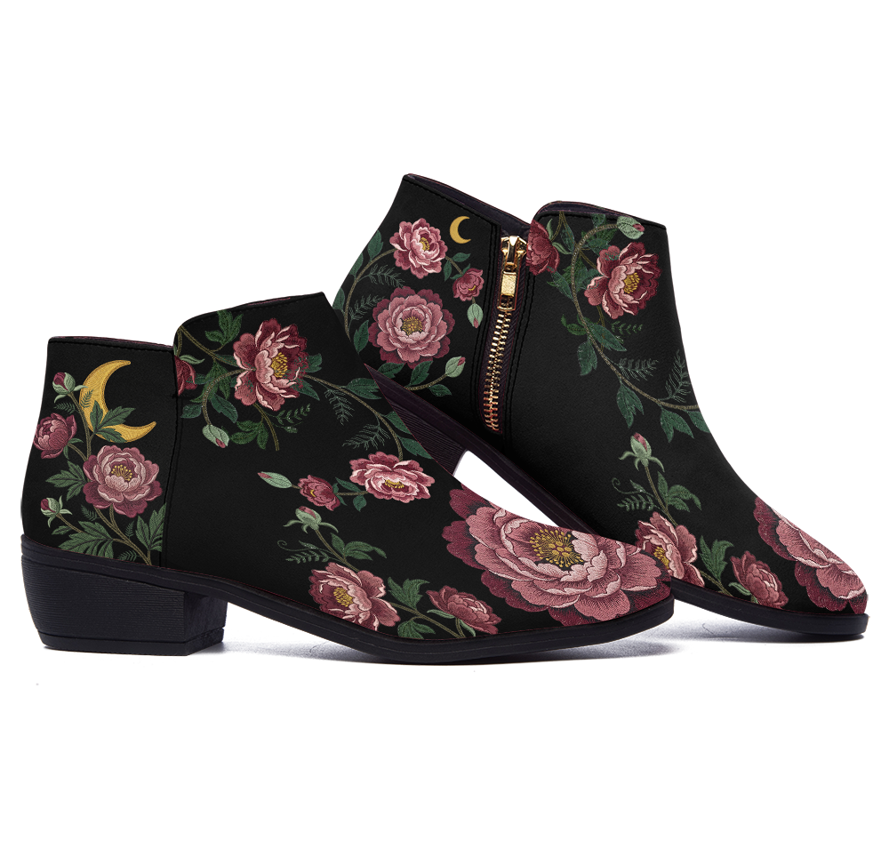 Paeonia Fashion Zip Boots