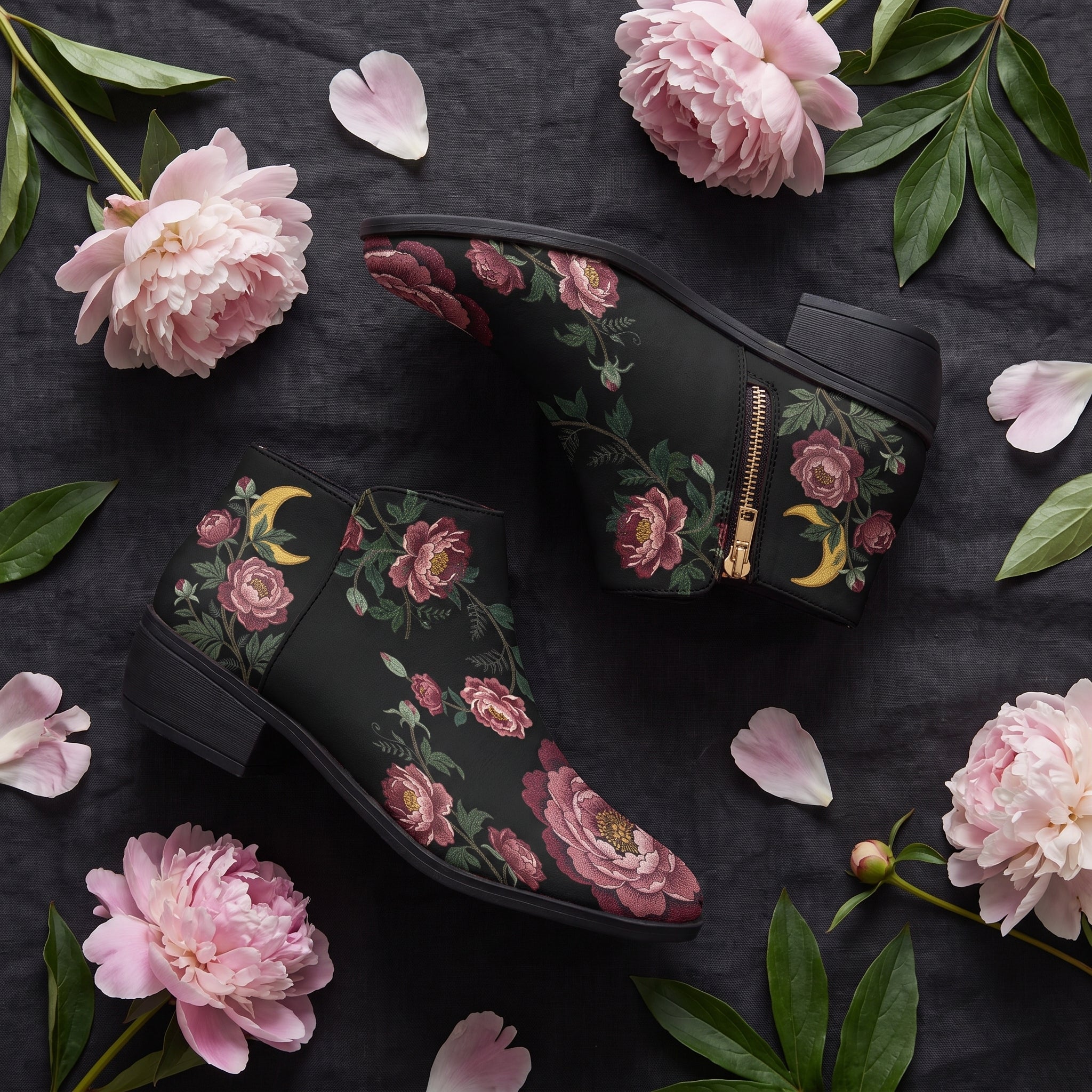 Paeonia Fashion Zip Boots