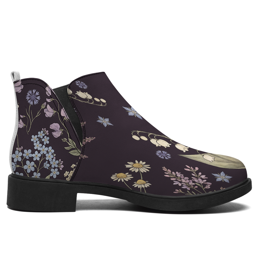 Achillea Chelsea Boots - single side view on white background