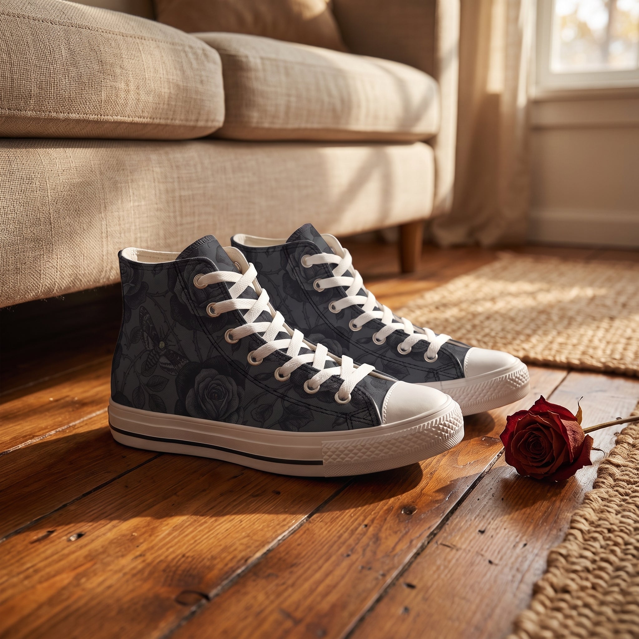 Acherontia High Tops white sole lifestyle