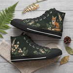 Vulpina High Tops - Fox and flower lifestyle