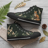 Vulpina High Tops - Fox and flower lifestyle
