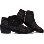 Thornveil Rose Fashion Zip Boots