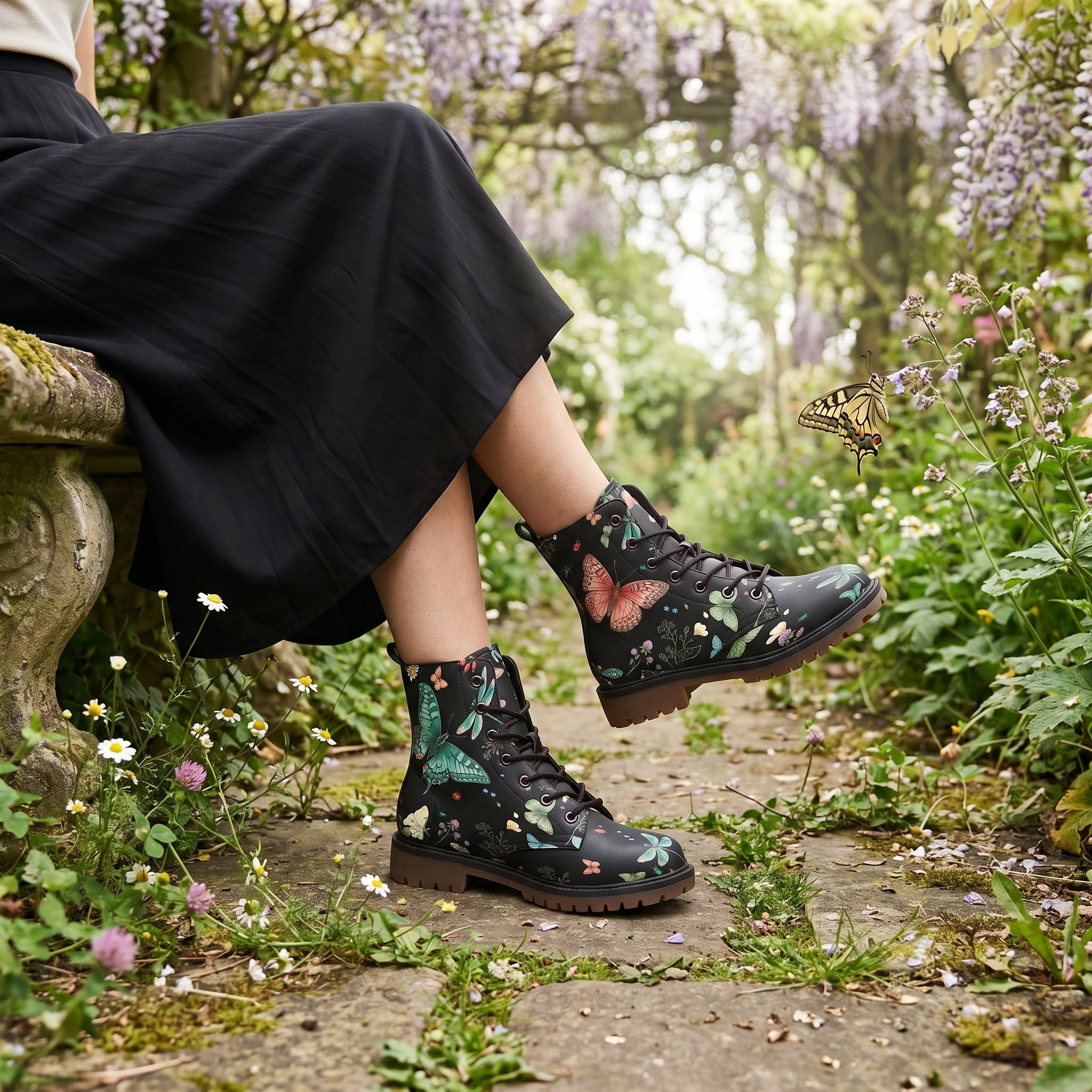 Aurelia Vegan Leather Boots lifestyle