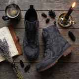 Acherontia Vegan Leather Boots lifestyle