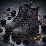 Acherontia Vegan Leather Boots lifestyle 3