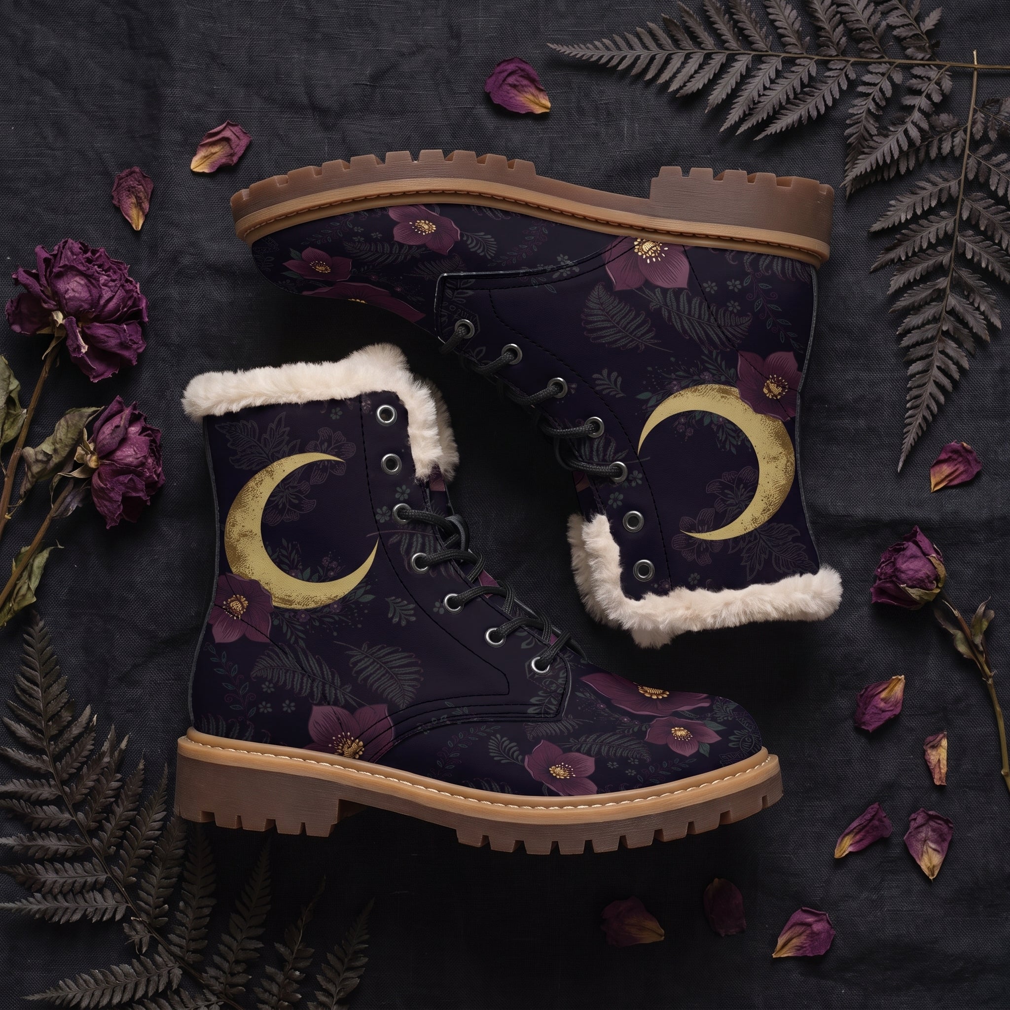 Vespertine Winter Boots - flat decor