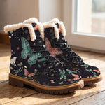 Aurelia Winter Boots - wood floor