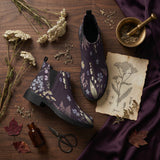 Achillea Chelsea Boots - herbal flat lay with dried yarrow brass mortar parchment