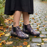 Achillea Chelsea Boots on cobblestone autumn forest path