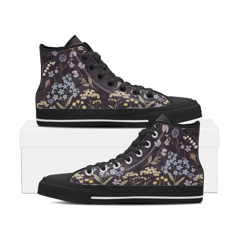 Achillea High Tops — black sole pair