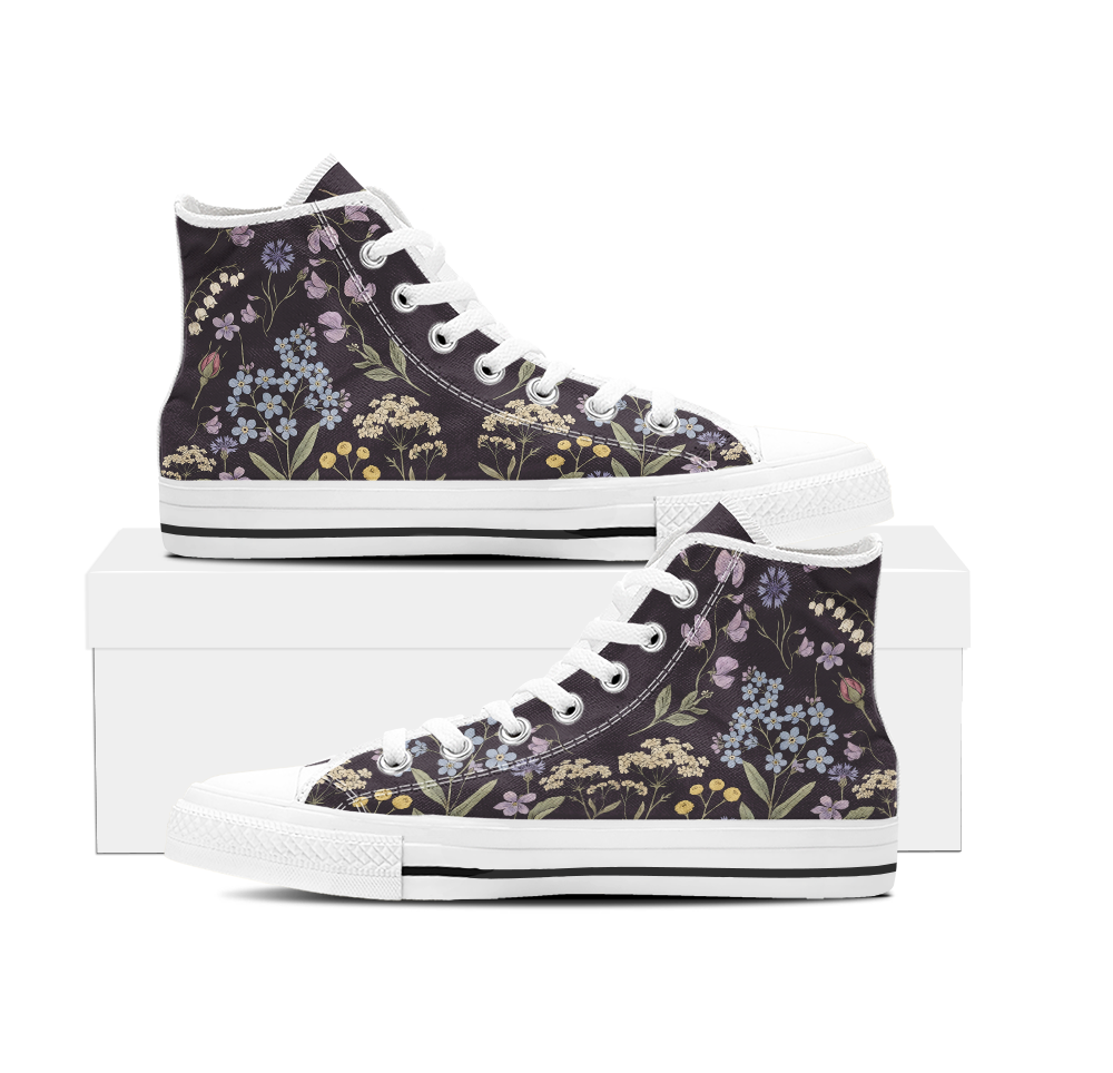 Achillea High Tops — white sole pair