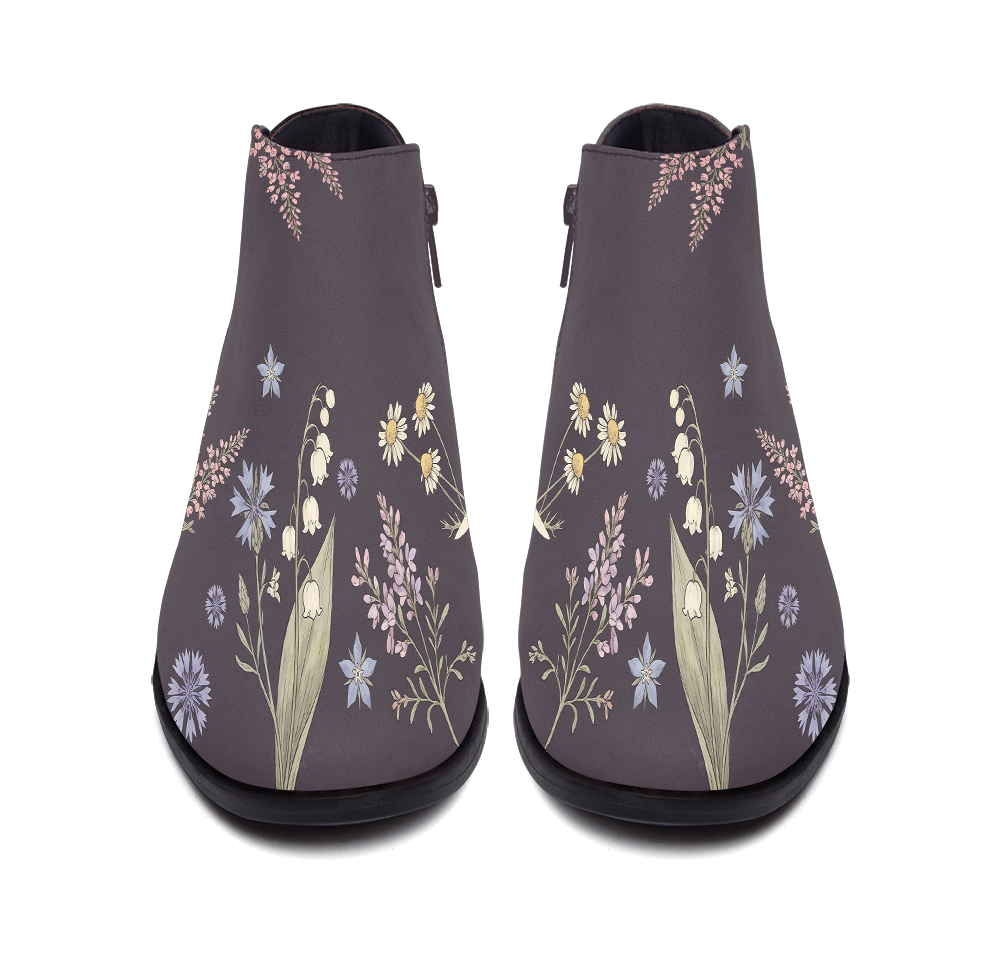 Achillea Fashion Zip Boots — front pair view