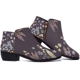 Achillea Fashion Zip Boots — side detail view