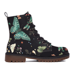 Aurelia Leather Boots — outer side view on white