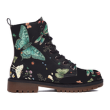 Aurelia Leather Boots — outer side view on white