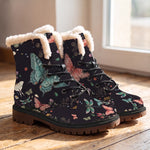 Aurelia Winter Boots - wood floor