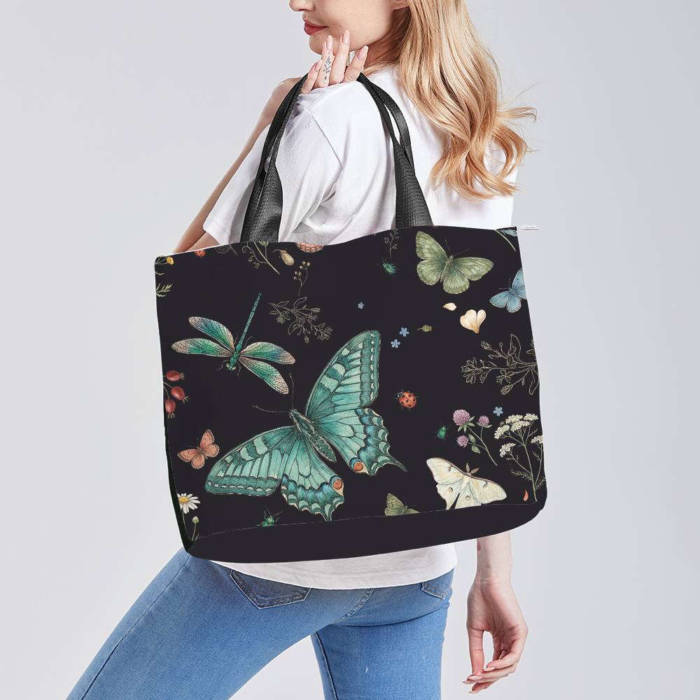 Aurelia Tote Bag — model wearing in studio