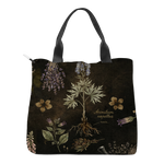 Belladonna Tote Bag — Aconitum botanical print detail