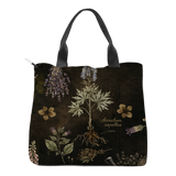 Belladonna Tote Bag — Aconitum botanical print detail