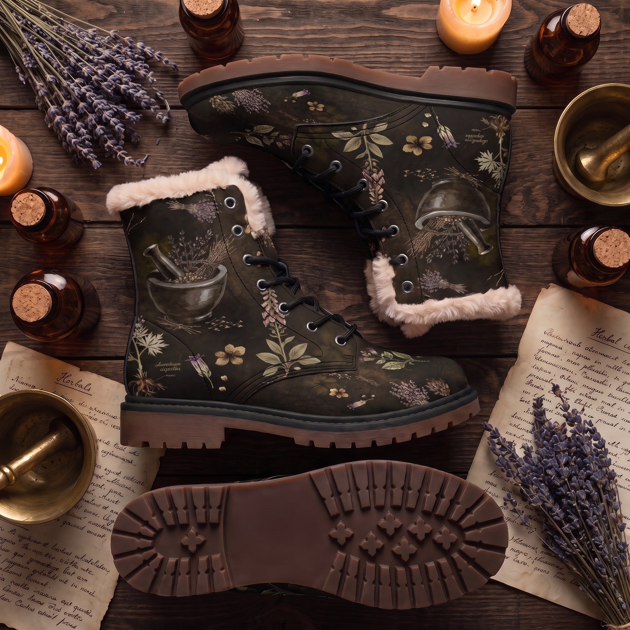 Belladonna Winter Boots - flat decor