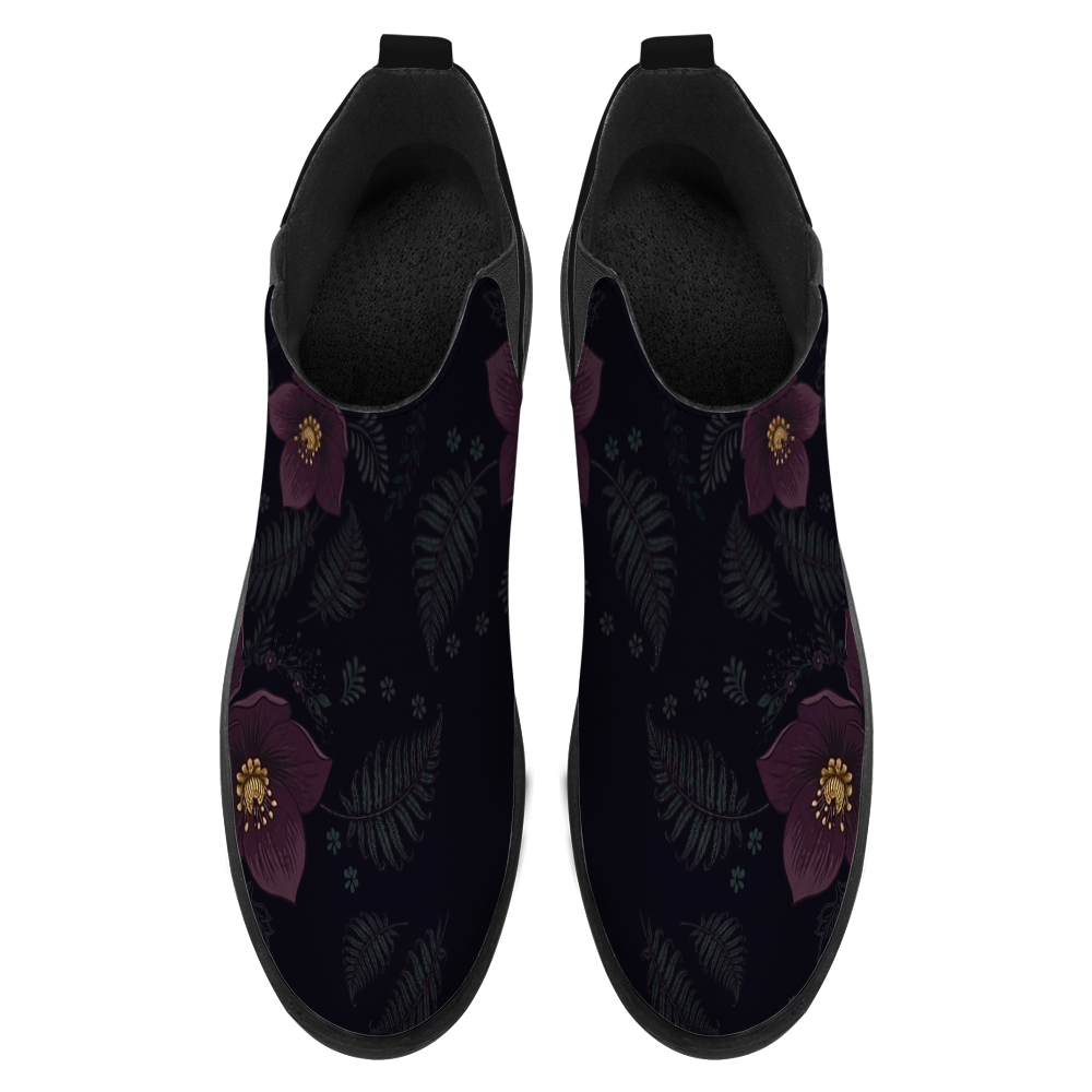 Vespertine Chelsea Boots — top view on white background