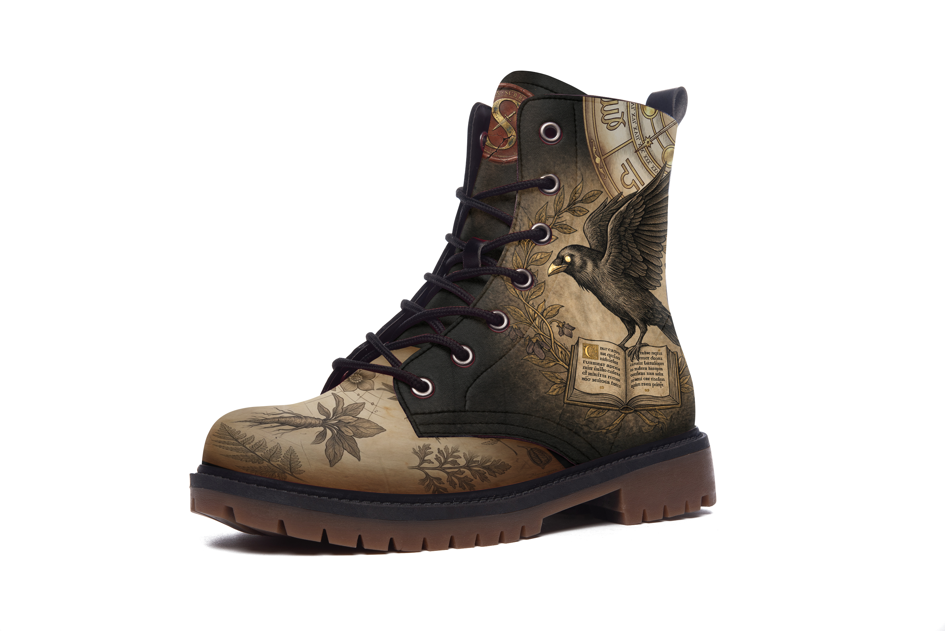 Corvus Vegan Leather Boots - back view