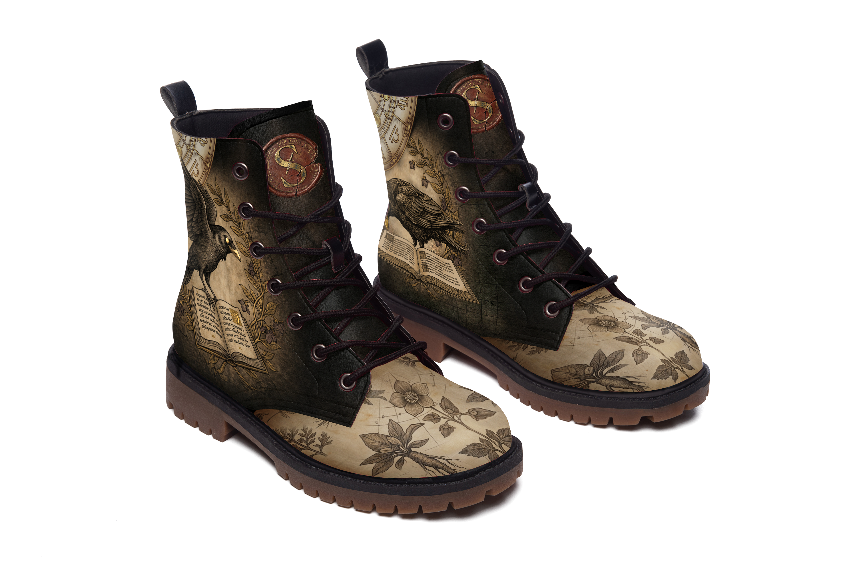 Corvus Vegan Leather Boots - design closeup